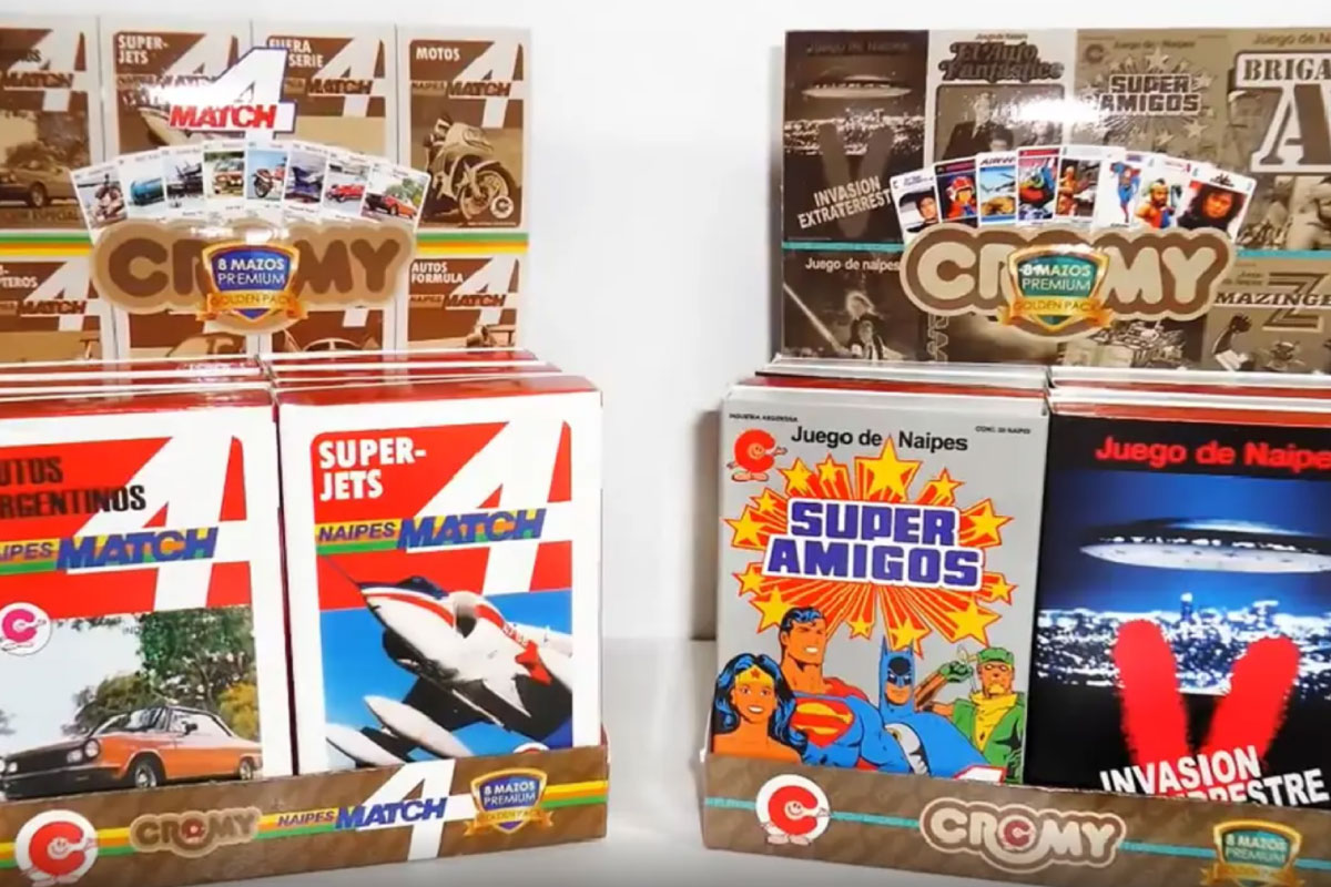 Jogo de Cartas Colecionáveis 4 Match Super Motos Cromy Club Anos